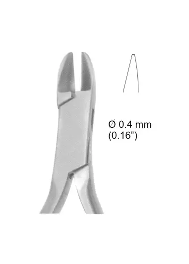 Fig. 94 TC 13 cm, 5 1/8” Angled at 15  with or without spring on  the handles.